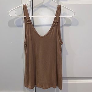 Abercrombie & Fitch Drapey Brown Tank